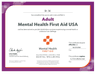 Certified Mental Health First Aider
