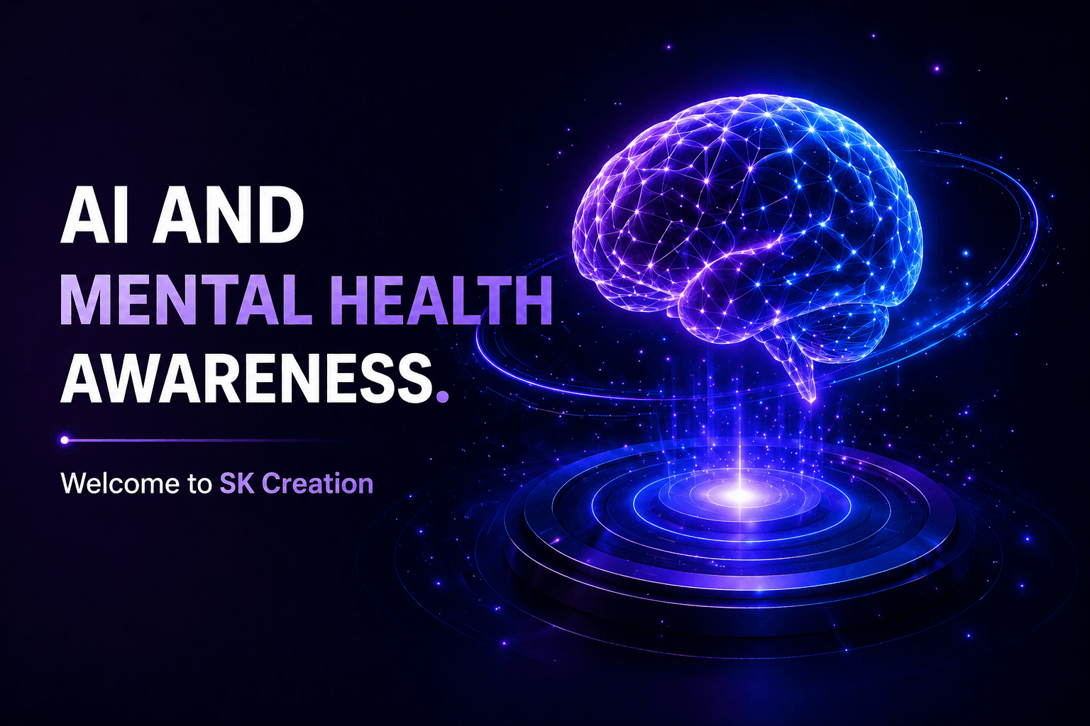 AI and mental wellness visual