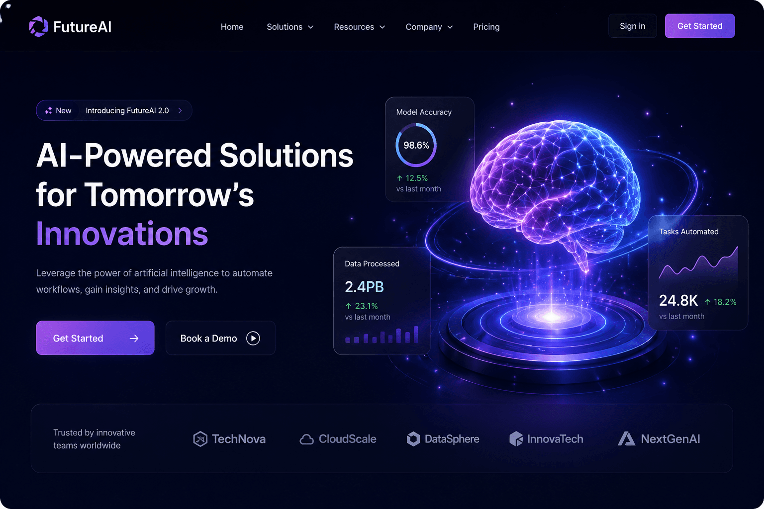 Analytics and operations platform screenshot